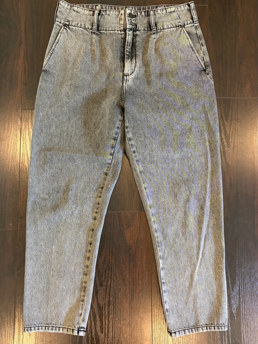 Current/Elliott Women's Ankle Cropped Jeans in Light Gray Wash
